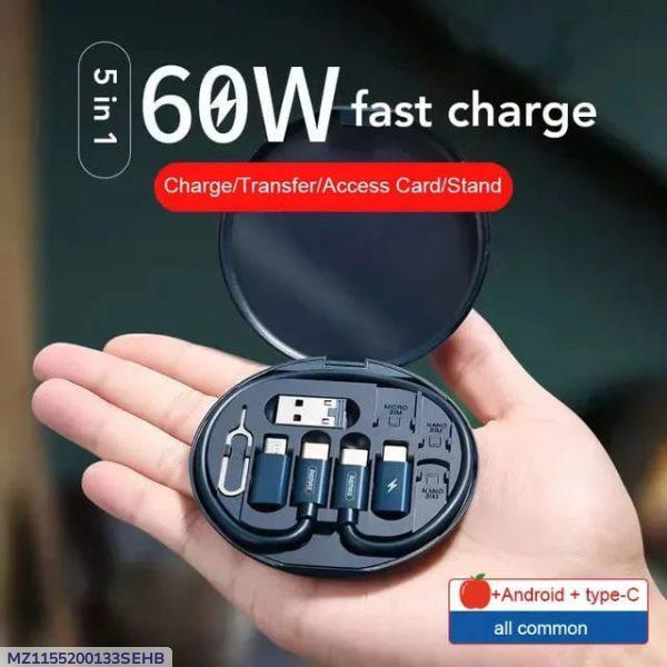 60W Fast Charging Multi-function Charging Cable kit